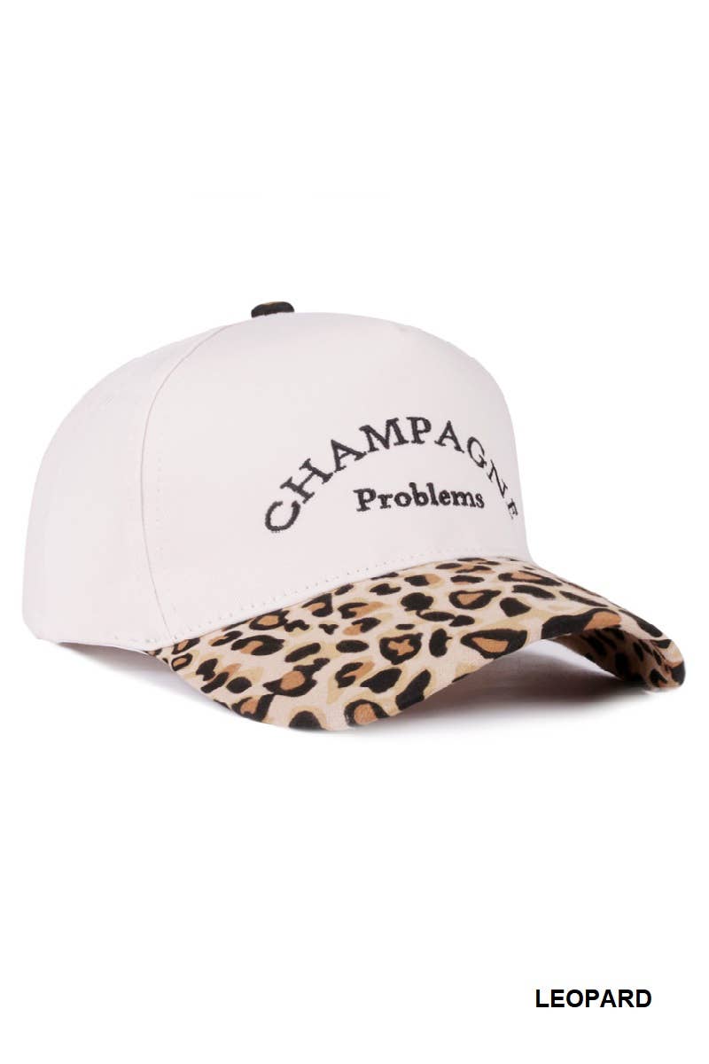 Champagne Problems Two Tone Canvas Cotton Cap