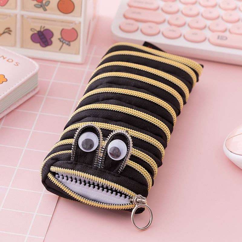 Pencil Case Caterpillar Zipper Large Capacity Cute