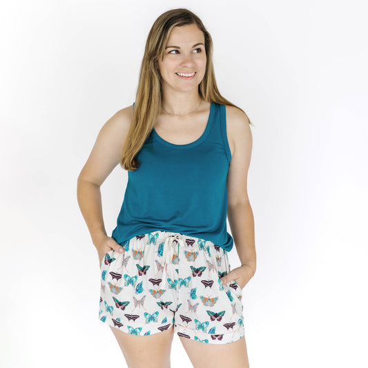 Wings of Paradise Butterflies Womens Bamboo Shorts