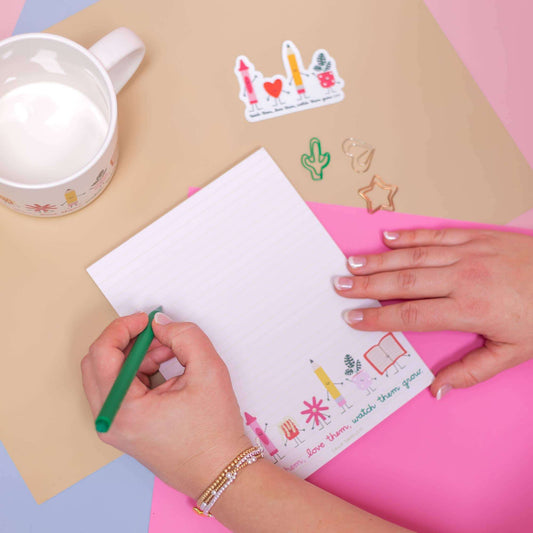 Teach Them Love Them Watch Them Grow Notepad