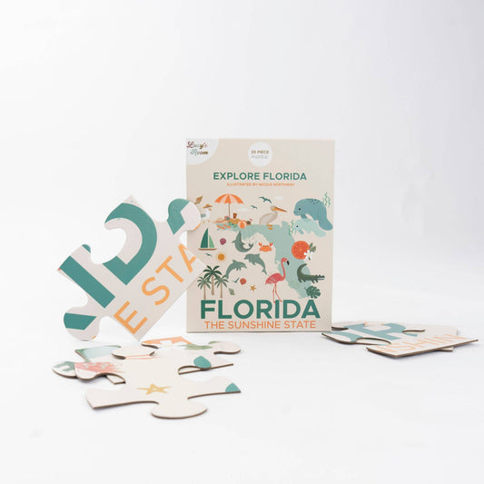 Lucy's Room Explore Florida Puzzle – Educational Kids Puzzle