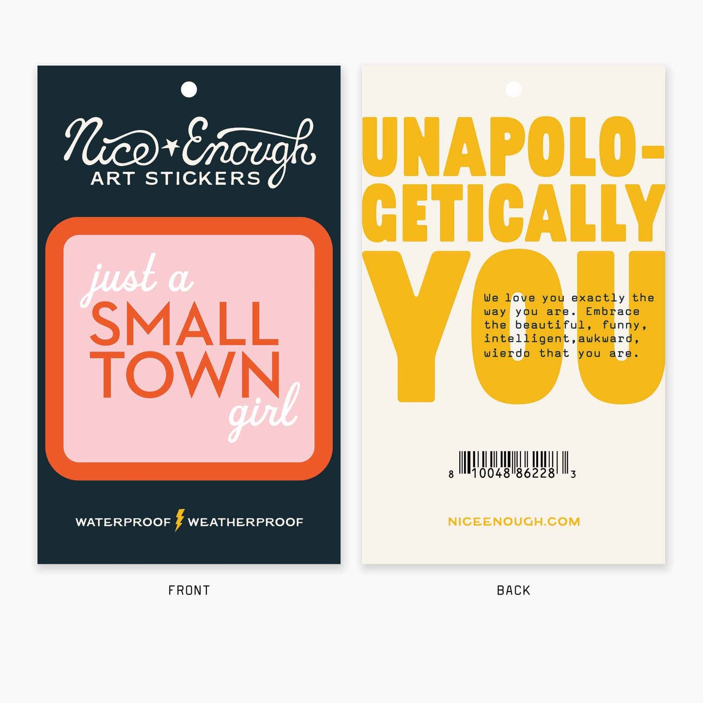 Small Town - 3" Art Sticker