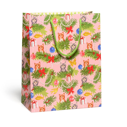 Meowy Christmas gift bags