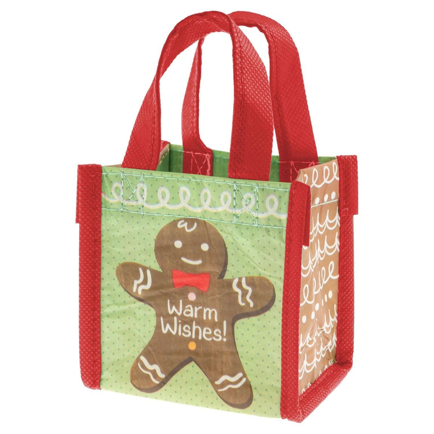 HOLIDAY RECYCLED TINY GIFT BAG GINGERBREAD (H25)