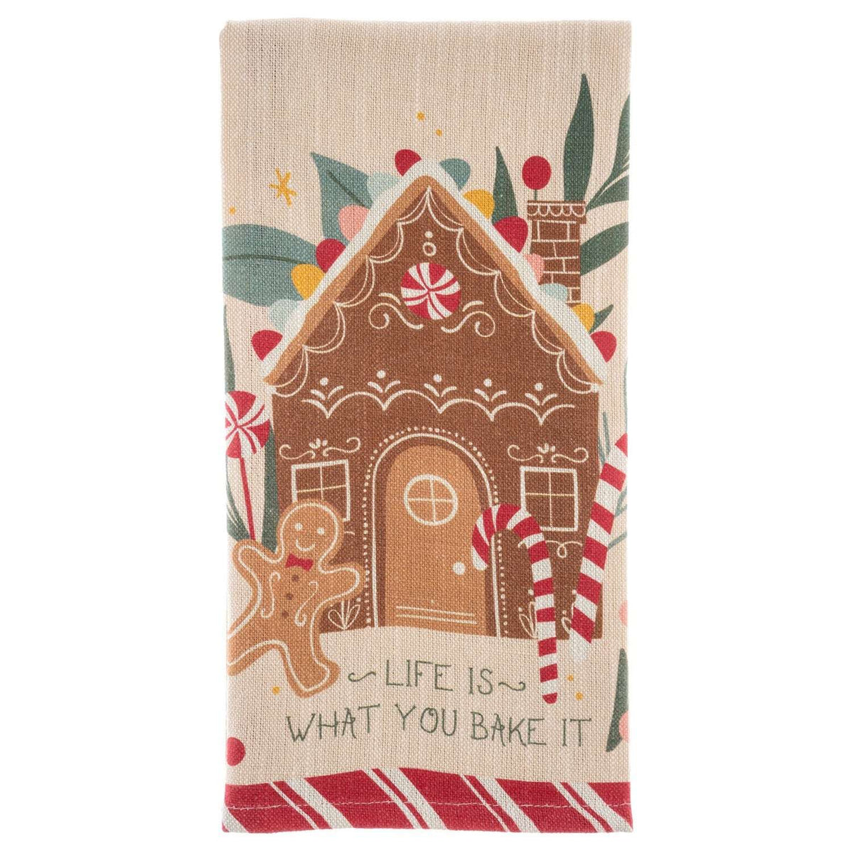 HOLIDAY TEA TOWEL GINGERBREAD (H25)