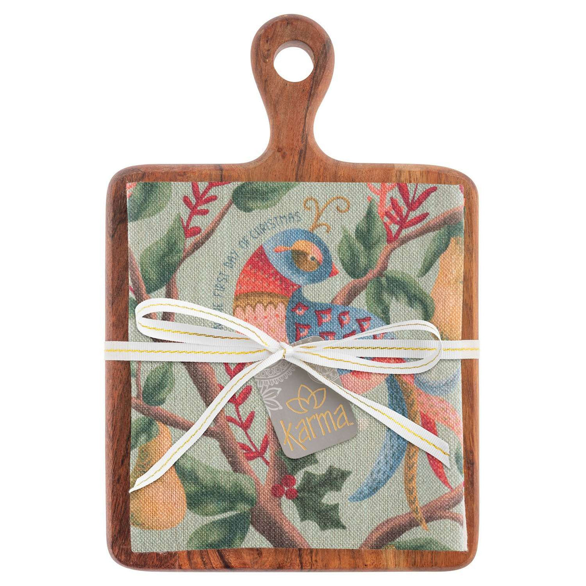 Partridge & Pear Tree Holiday Tea Towel