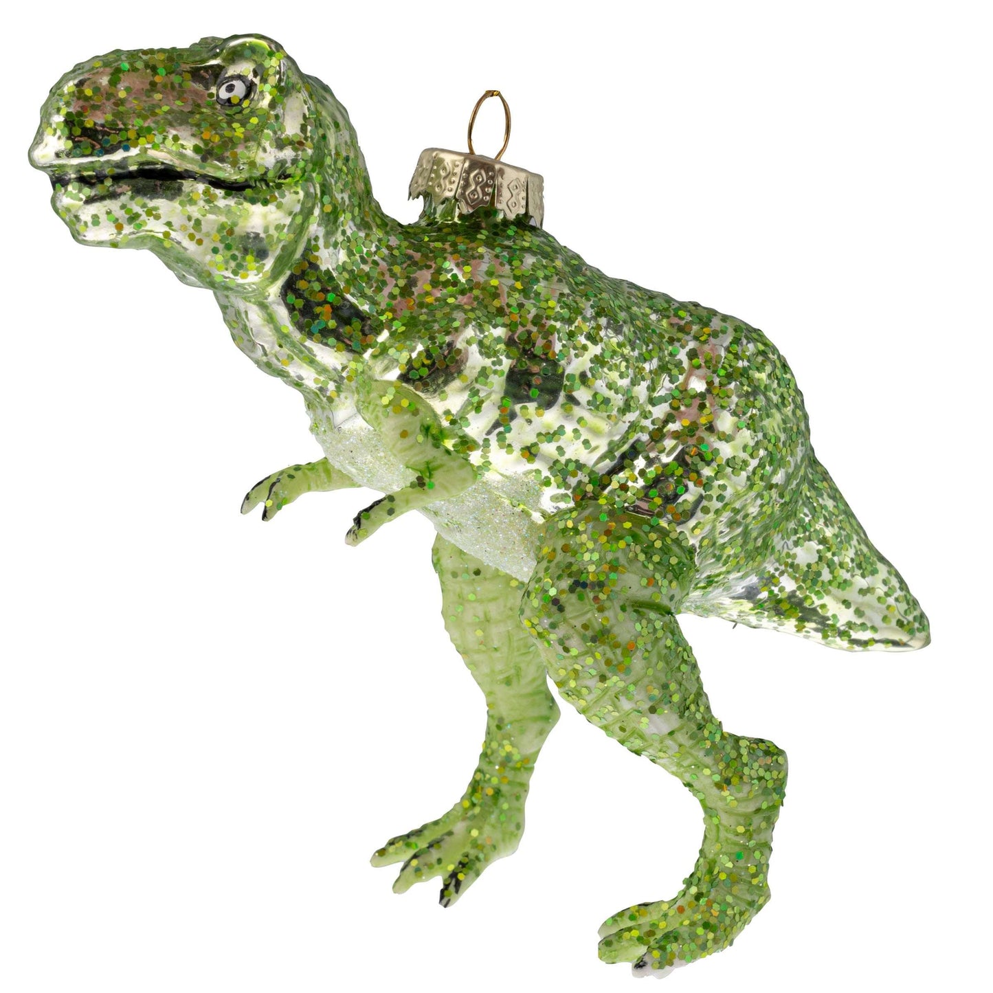 TYRANNOSAURUS REX DINOSAUR MERCURY GLASS ORNAMENT