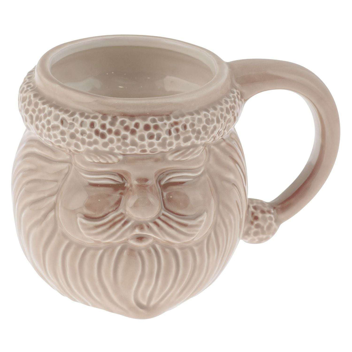 Cream Santa Mug