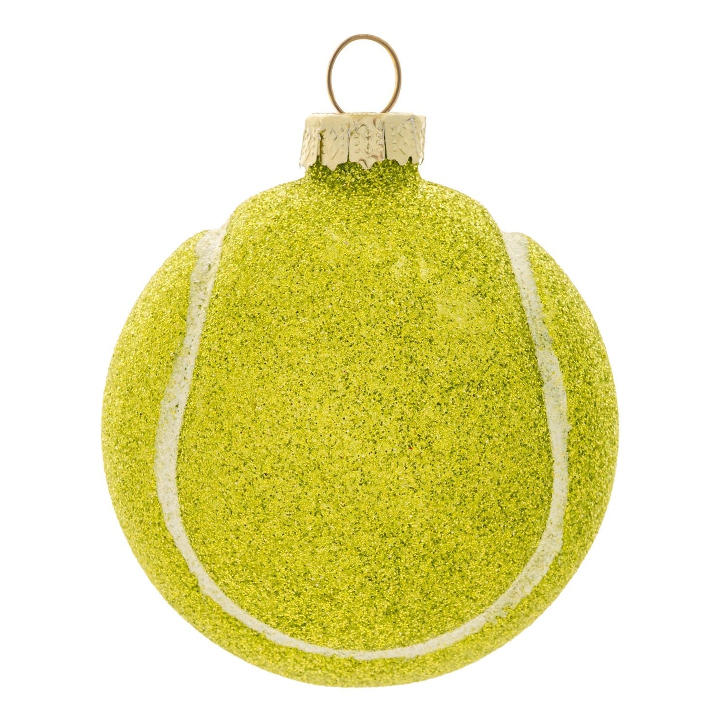 TENNIS BALL GLASS ORNAMENT (H26)