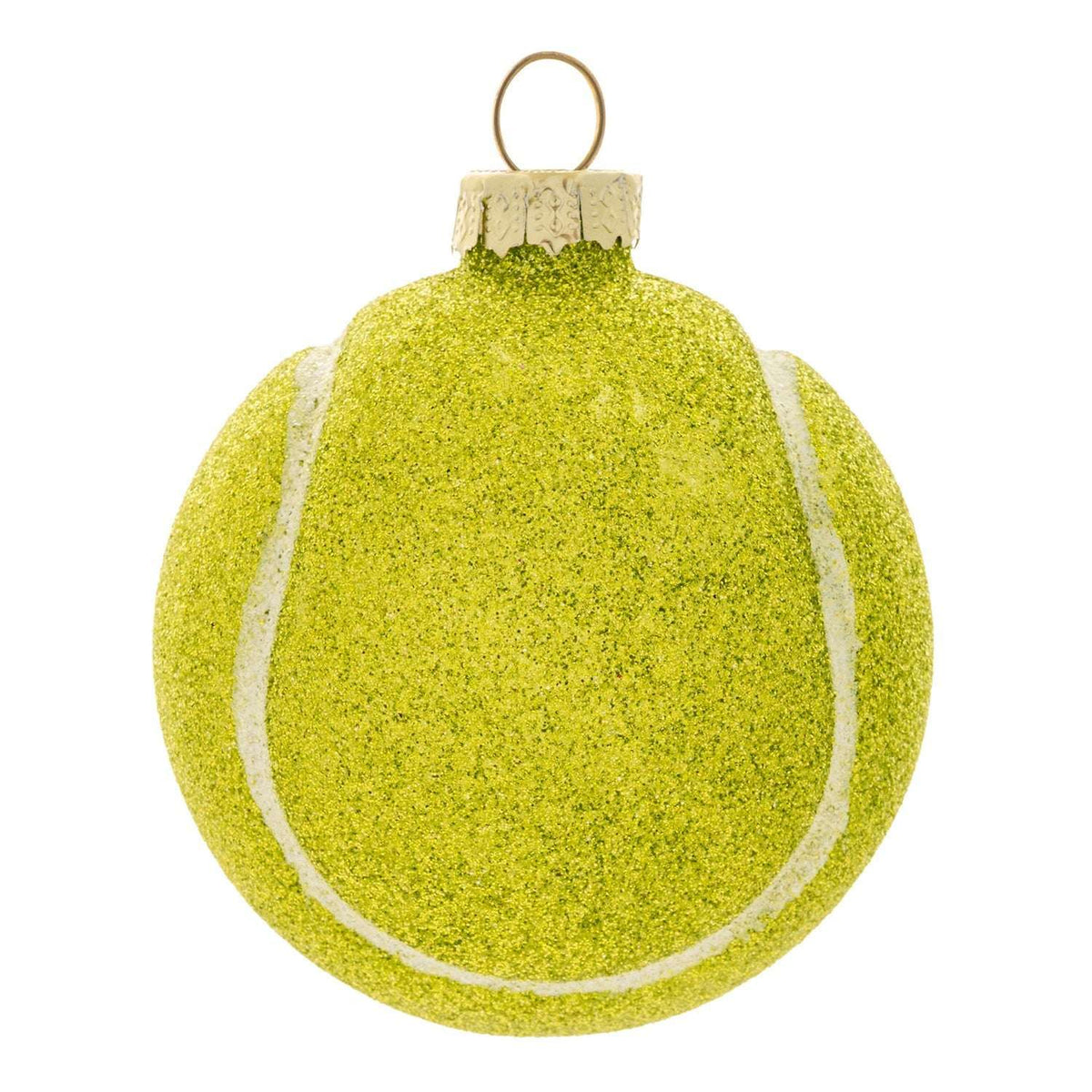 TENNIS BALL GLASS ORNAMENT (H26)