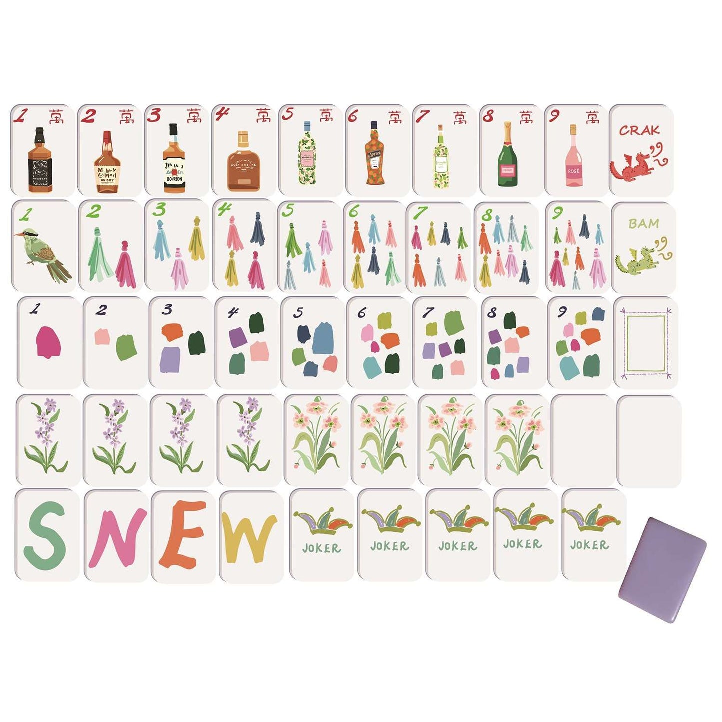 Cocktails Mahjong Kit