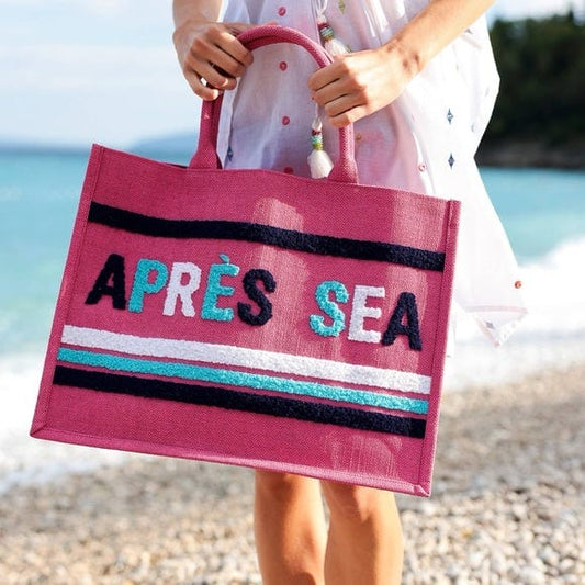 Shiraleah Apres Sea Pink Beach Bag