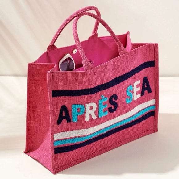 Shiraleah Apres Sea Pink Beach Bag
