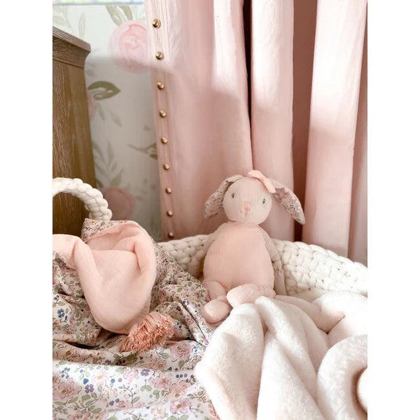 Muslin Knotted Doll Pink Bunny
