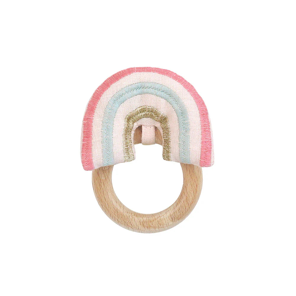 Mon Ami Swaddle & Rattle Gift Set Chateau Magique Pink