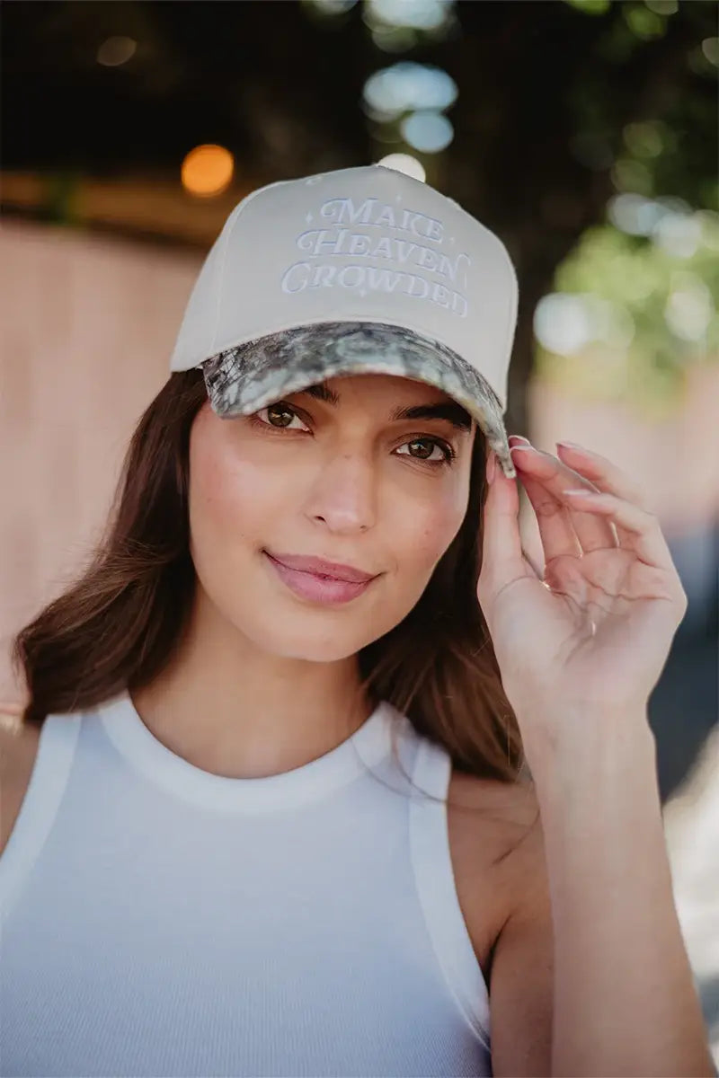 Make Heaven Crowded Vintage Trucker Hats