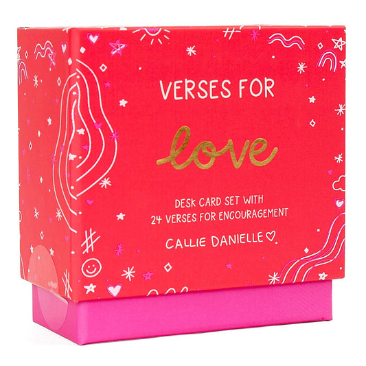 Verses for Love – Bible Verse Card Set with Display Stand