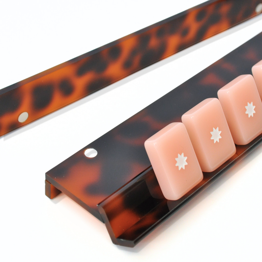 Hawksbill Heritage Mahjong Rack and Pusher, Set of 4