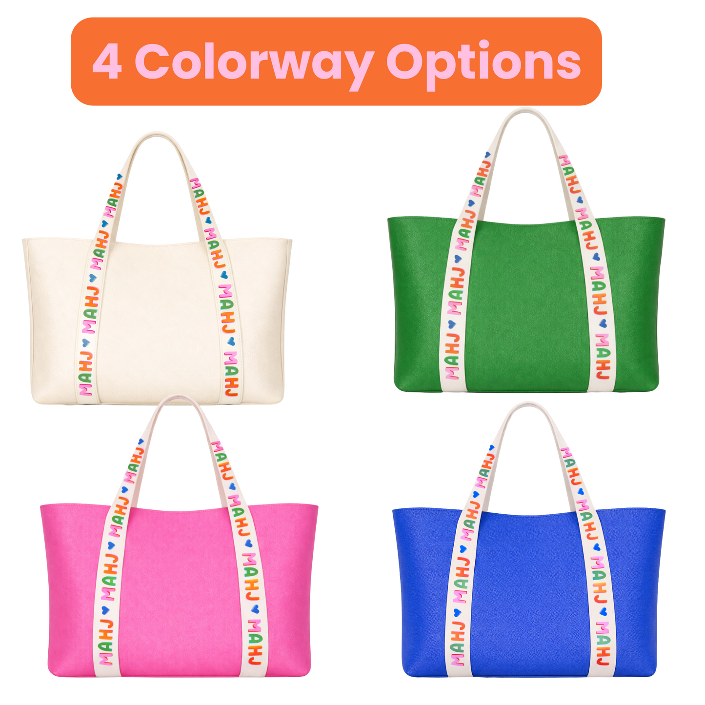 Mahjong Tote Bag Mahjong Tile Bag Leather | Green *NEW*