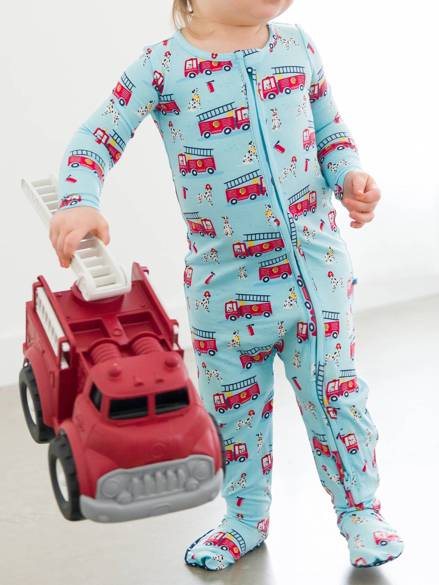 SoftSnooze™ Baby Boys Bamboo Viscose Paws To The Rescue Footed One Piece Pajama