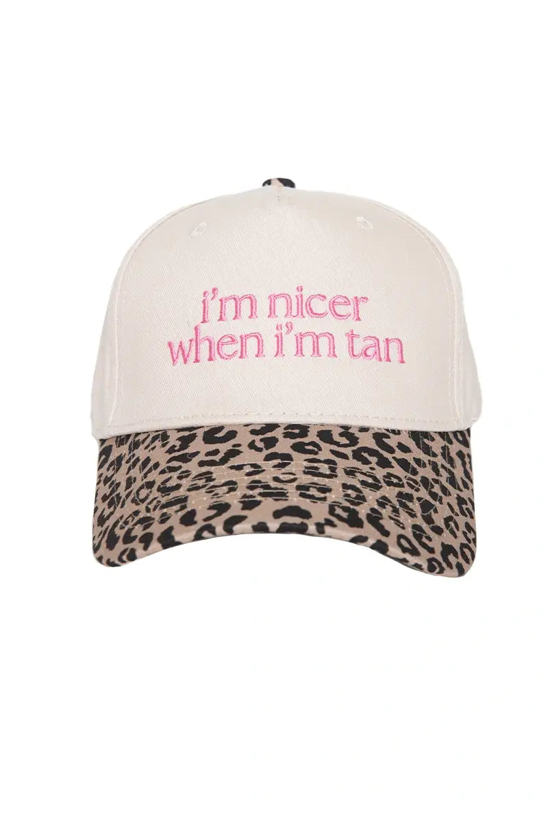 I'm Nicer When I'm Tan Two-Toned Vintage Hat