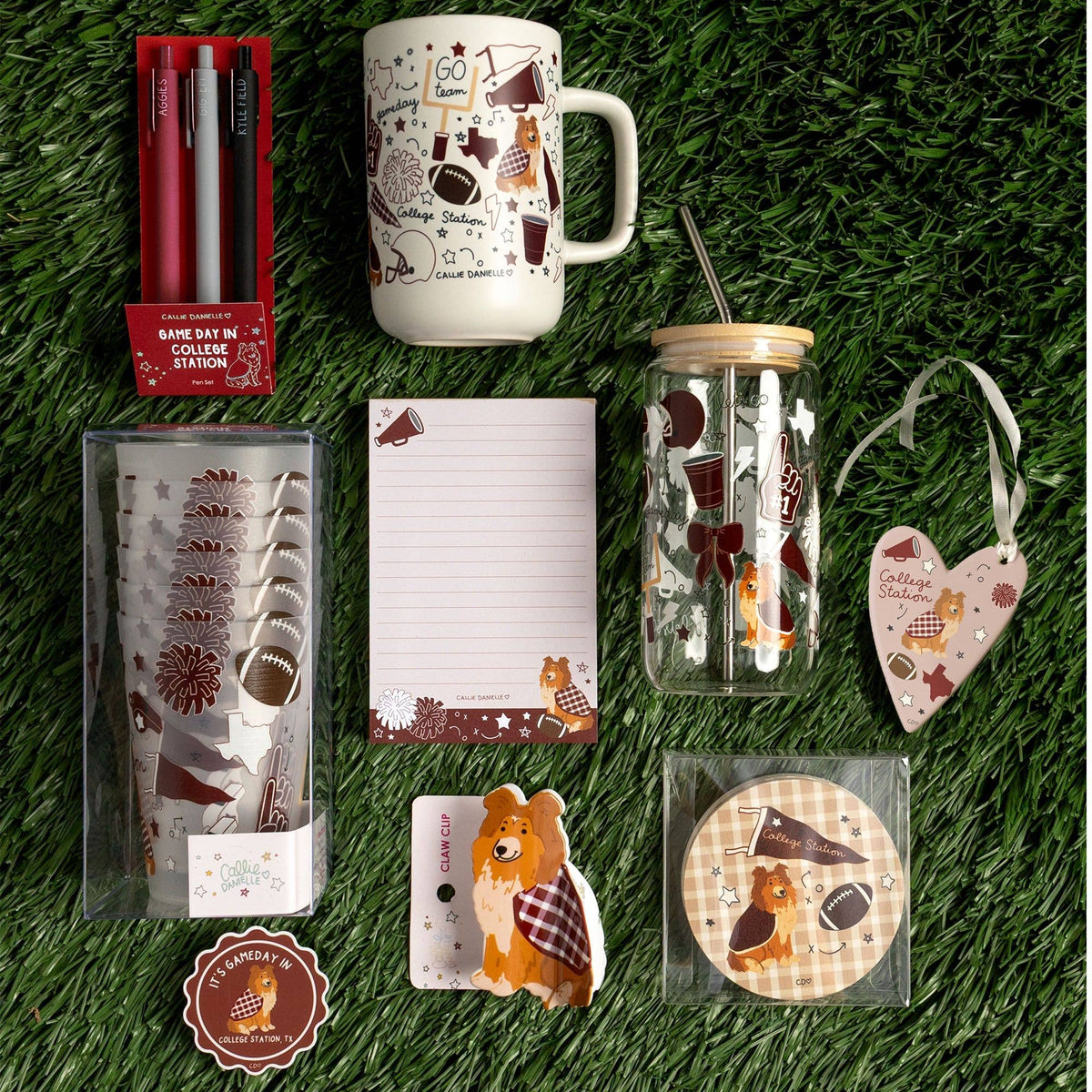 College Station Football Game Day 4x6 Lined Notepad
