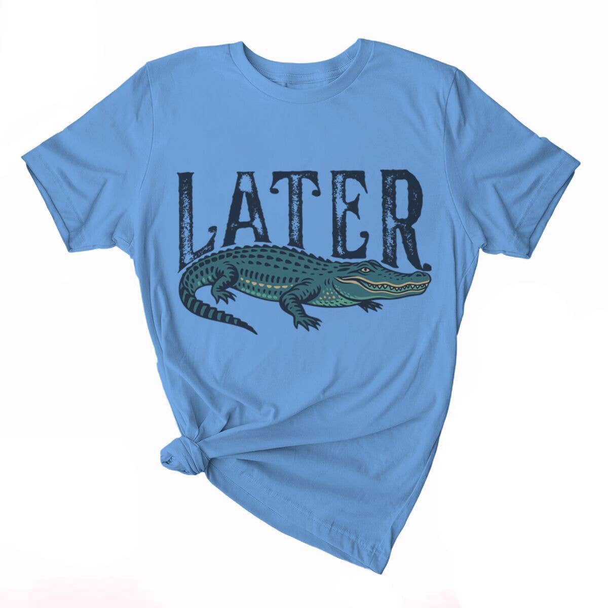 Stripe Later Gator Alligator Graphic Tee Cotton Shirt