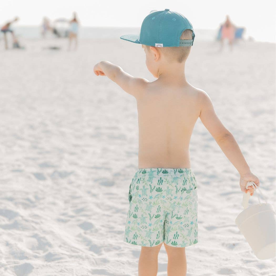 Save the Sea Turtles Conservation Kids and Baby Snapback Hat