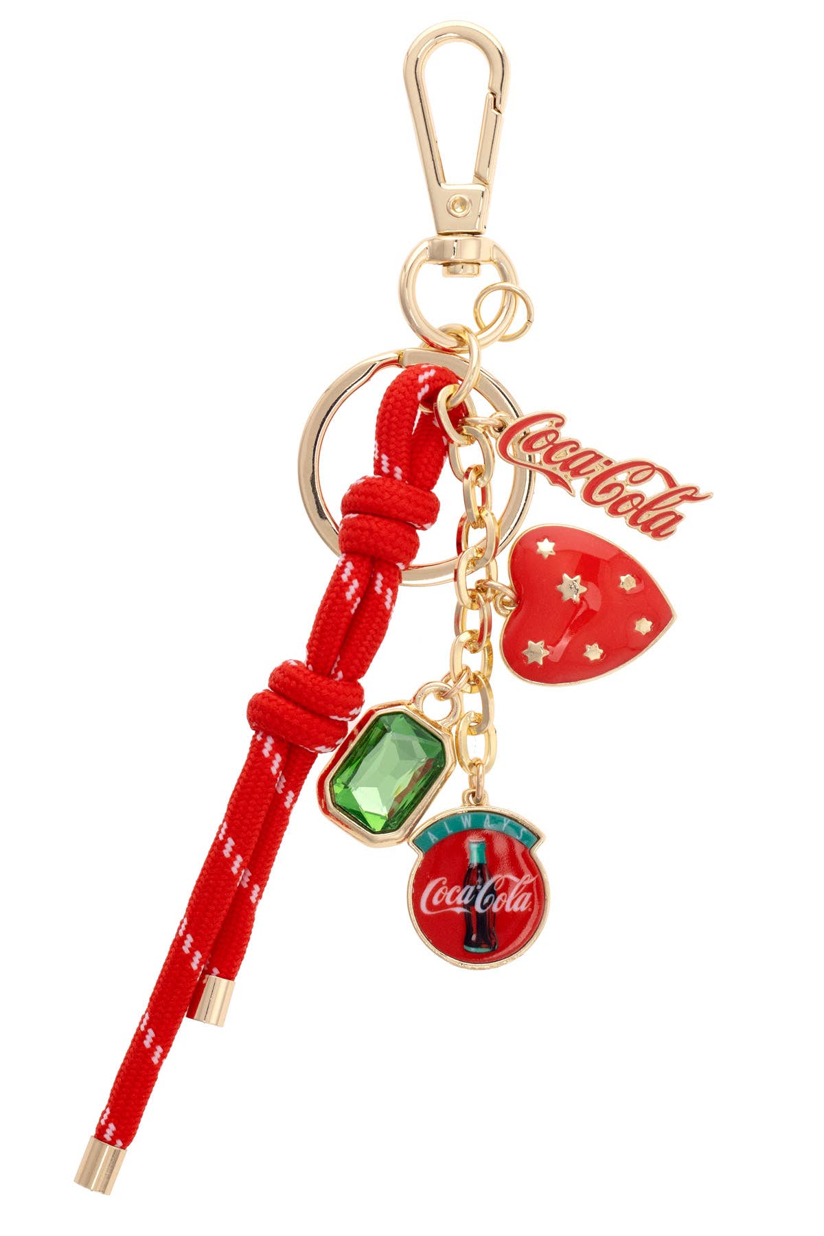 Coca Cola Cluster Bag Charm in Red
