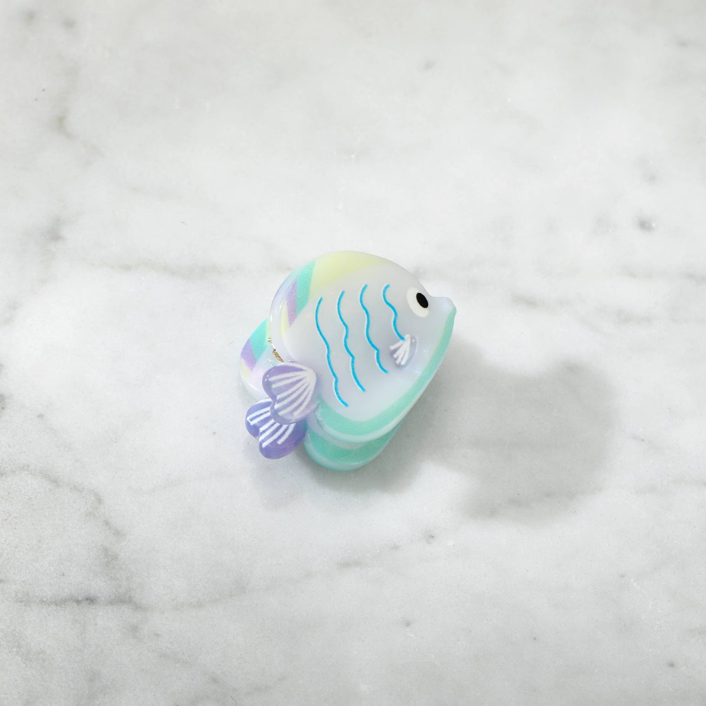 Eco-Friendly Mini Opal Tropical Fish Hair Clip
