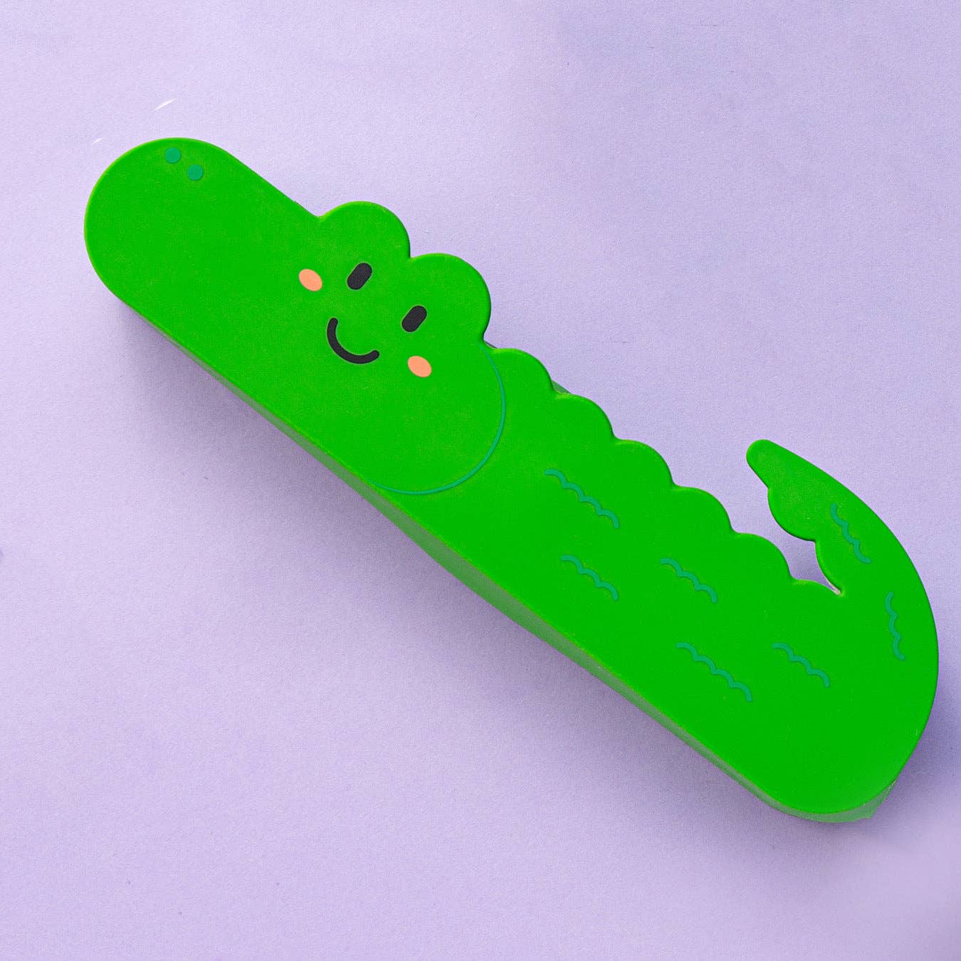Silicone Pencil Case Smiley Toothy Crocodile Cute