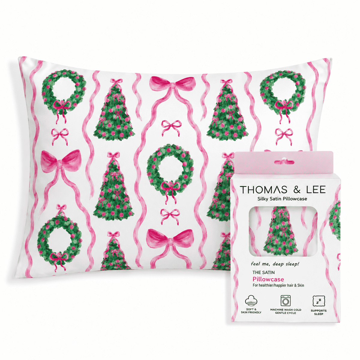 Silky Satin Pillowcase – Holiday Collection