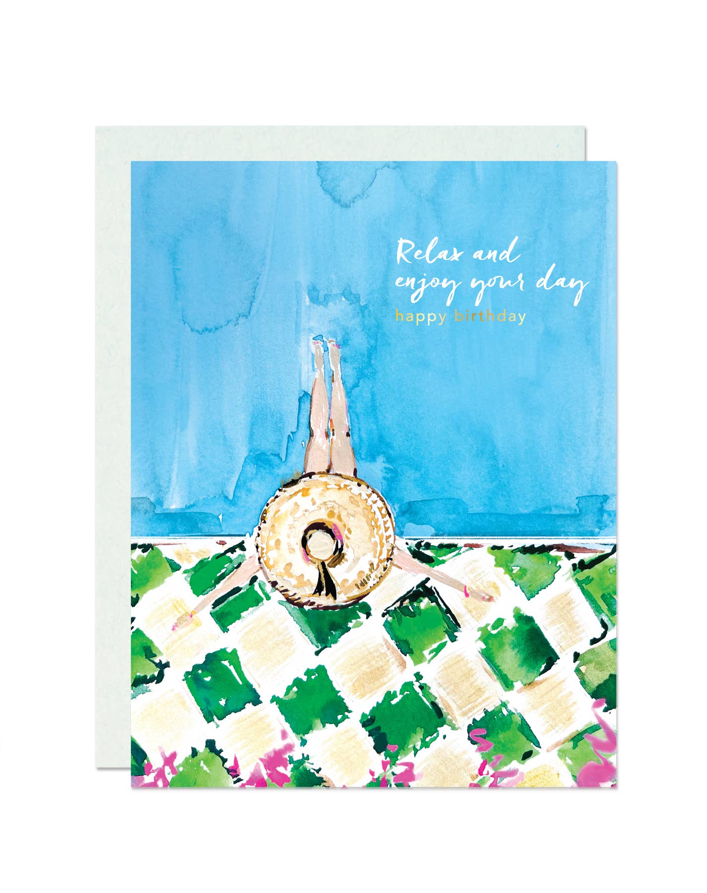 Relax & Enjoy Your Day, Birthday Greeting Card