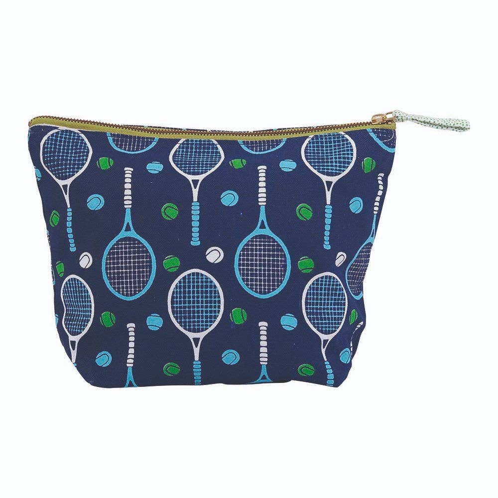 Tennis Large Canvas Pouch