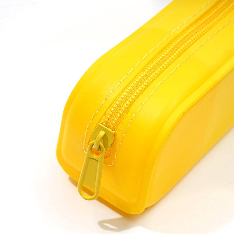 Gradient Silicone Pencil Case Large Capacity 20cm