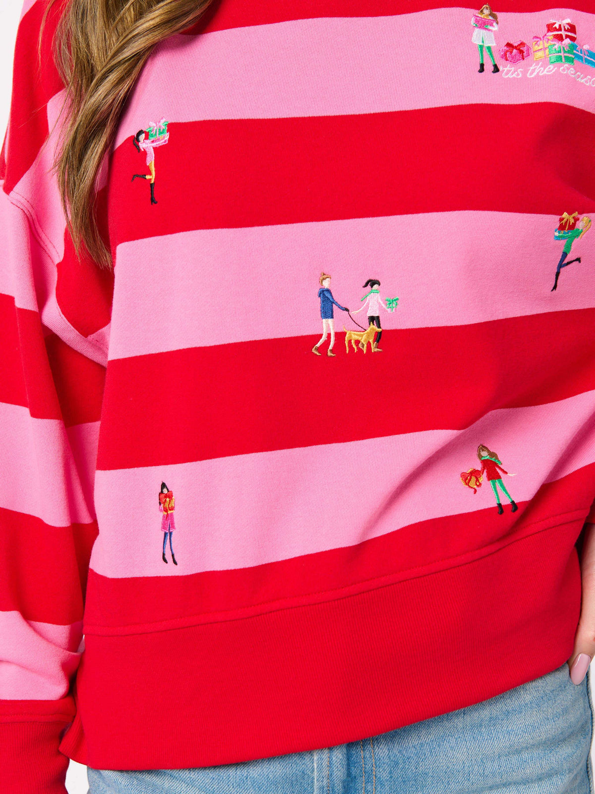 Gifting Embroidery Relaxed Sweatshirt