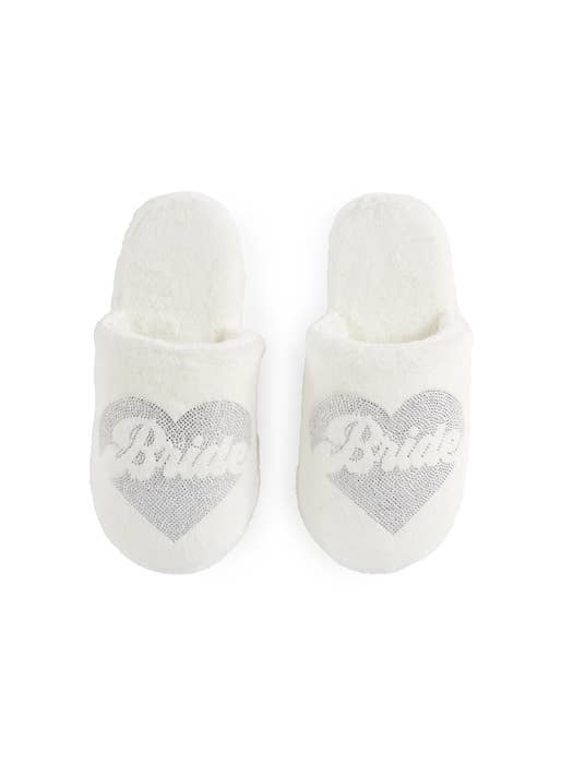“Bride” Heart Slippers