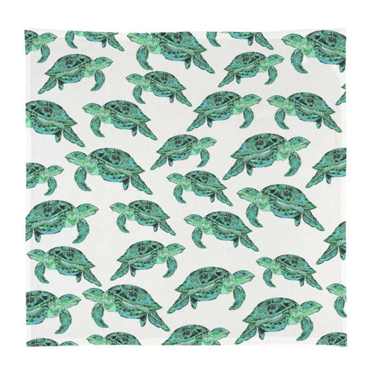 Blue Sea Turtles Square
