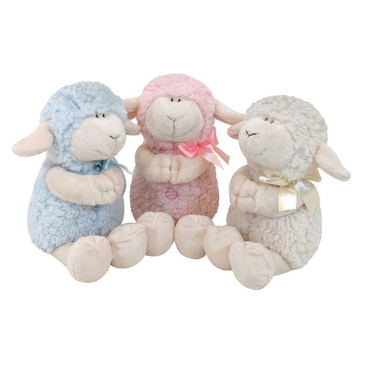 Praying Lamb Plush Plays Jesus Loves me Song