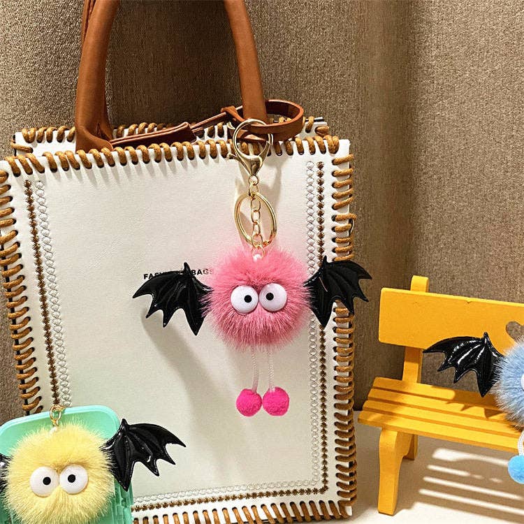 Cartoon Bat Plush Keychain
