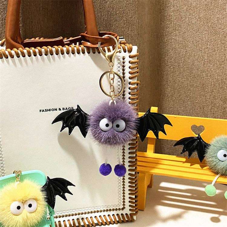 Cartoon Bat Plush Keychain