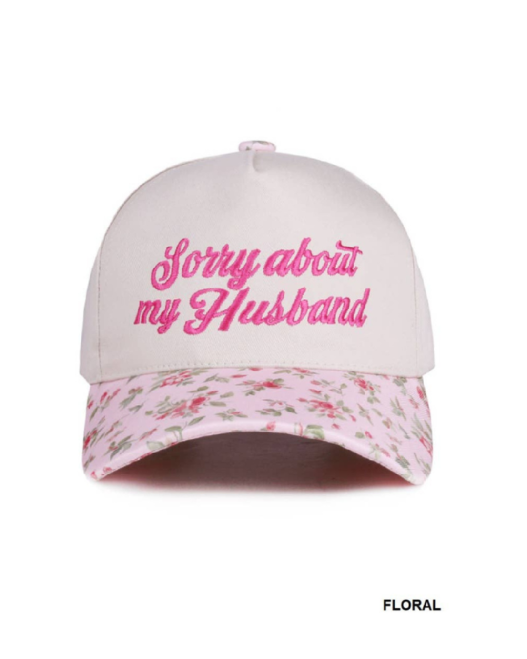 Sorry About My Husband Two Tone Canvas Cotton Cap