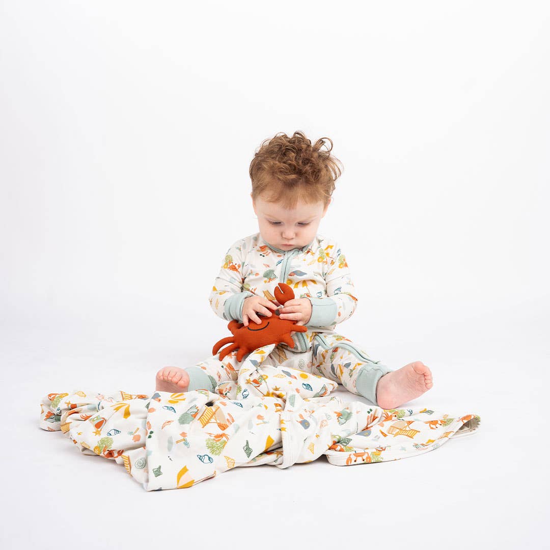 Beach Day Summer Luxury Bamboo Swaddle Blanket
