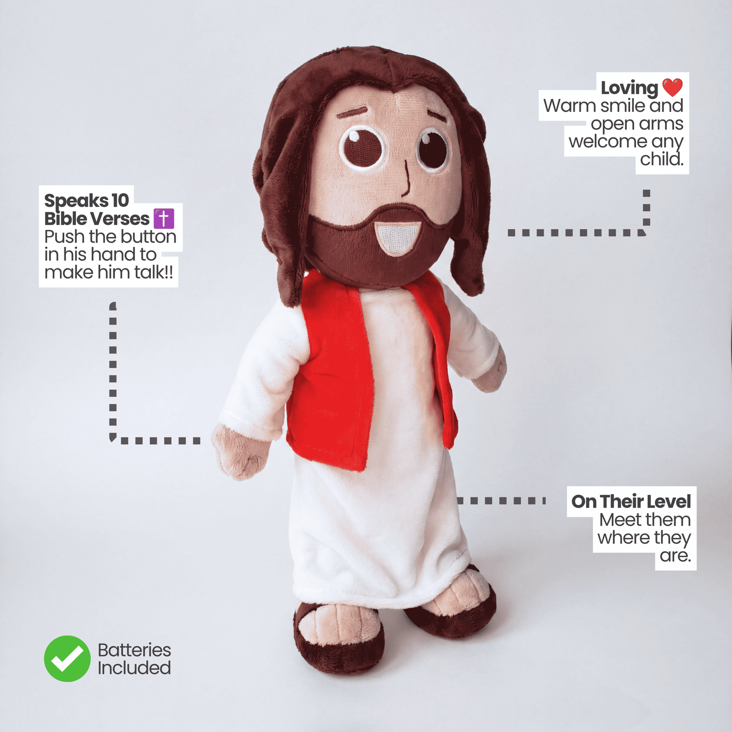 The Talking Jesus Doll - Christian Toy - Speaks Bible Verses