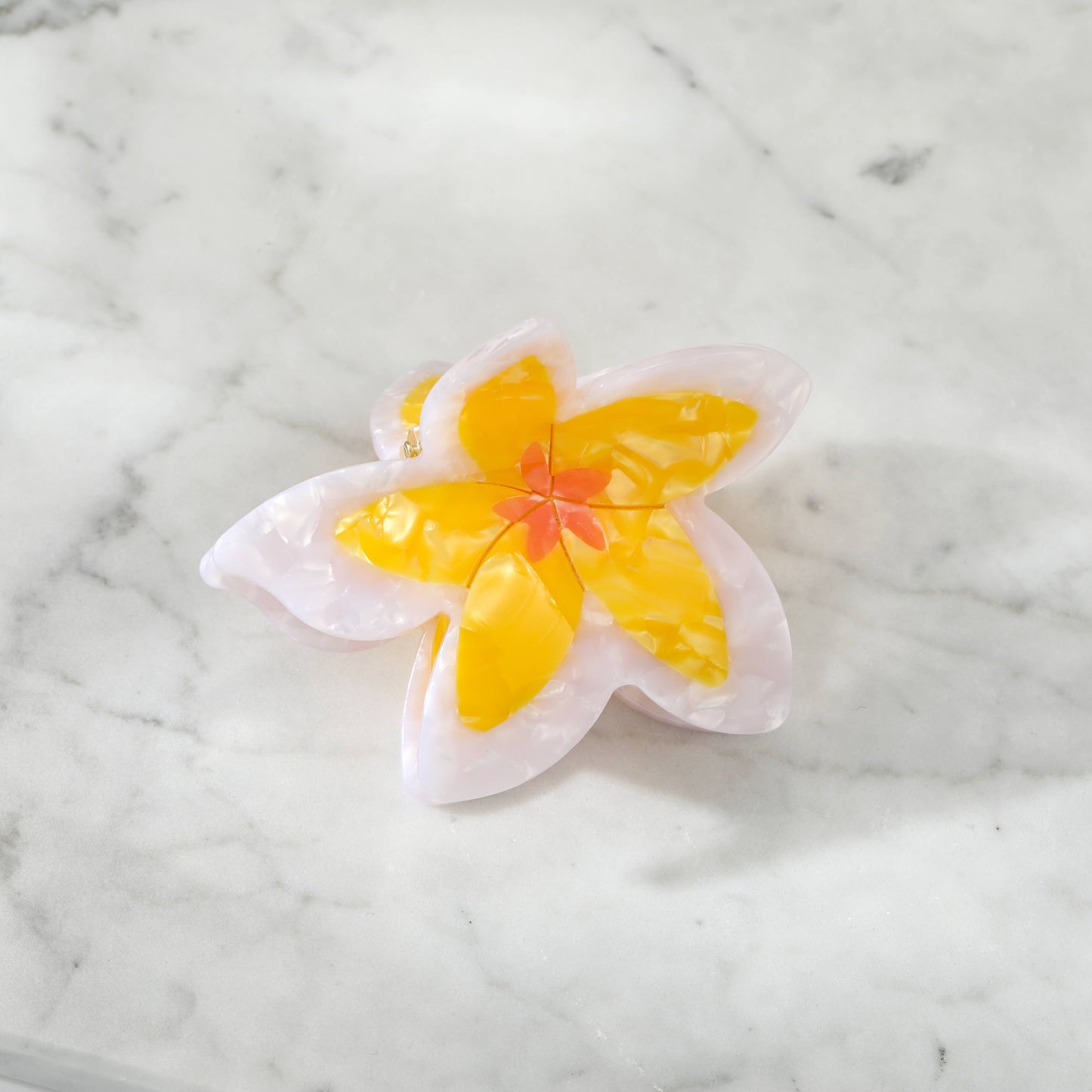 Eco-Friendly Plumeria Frangipani Flower Hair Clip