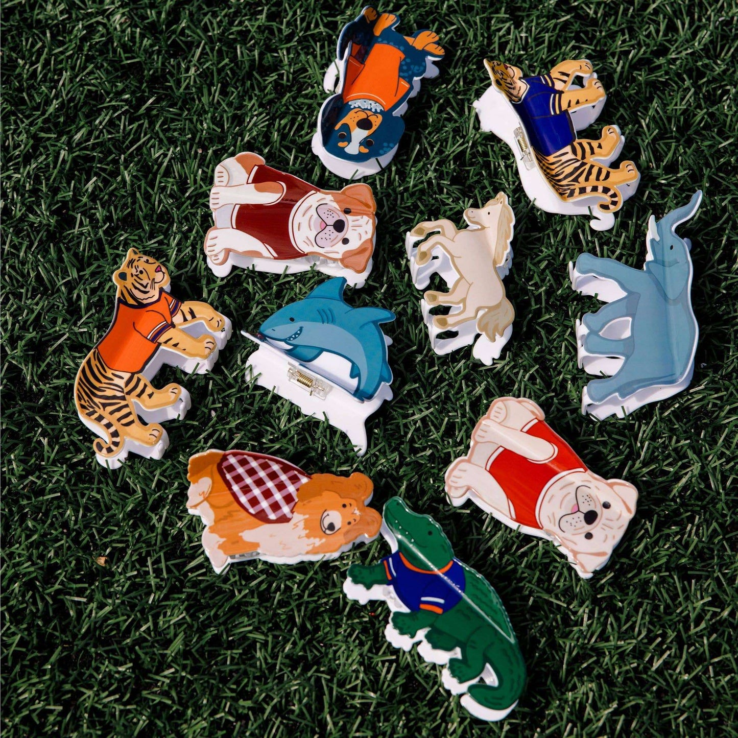 Athens Football Game Day Claw Hair Clip