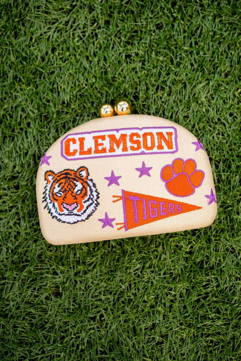 Tigers- Embroidered Clutch- WS