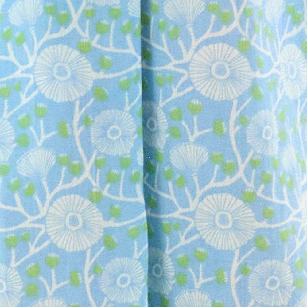 Camellia Blue Cotton Night Shirt
