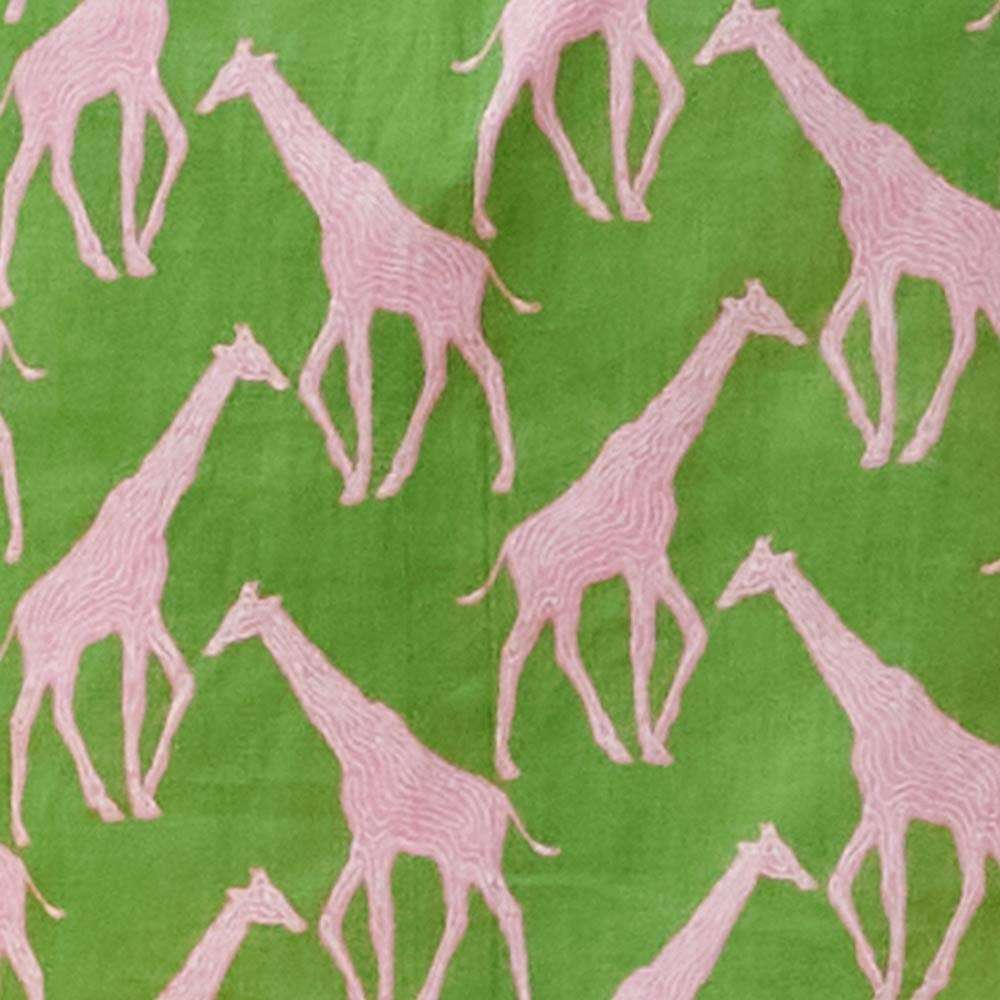 Giraffe Pink Green Cotton Night Shirt