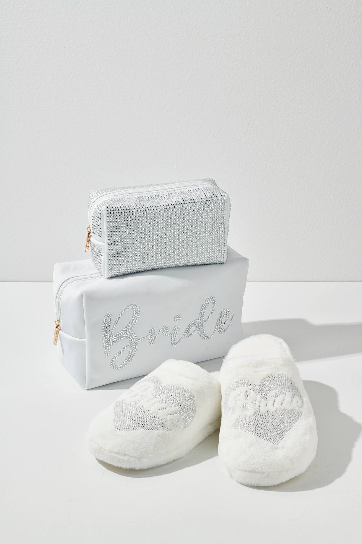 Bride Heart Slippers, Ivory
